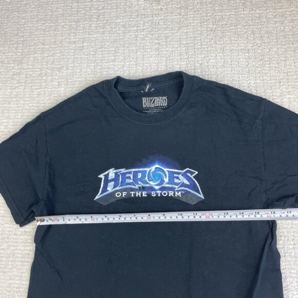 Y2K Blizzard Hero’s Of The Storm x Jinx Black Size S T-Shirt Short Sleeve - Picture 13 of 14